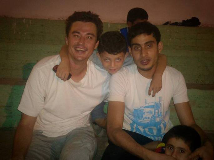 Myself with Habibi Awni and two of his young cousins : ]